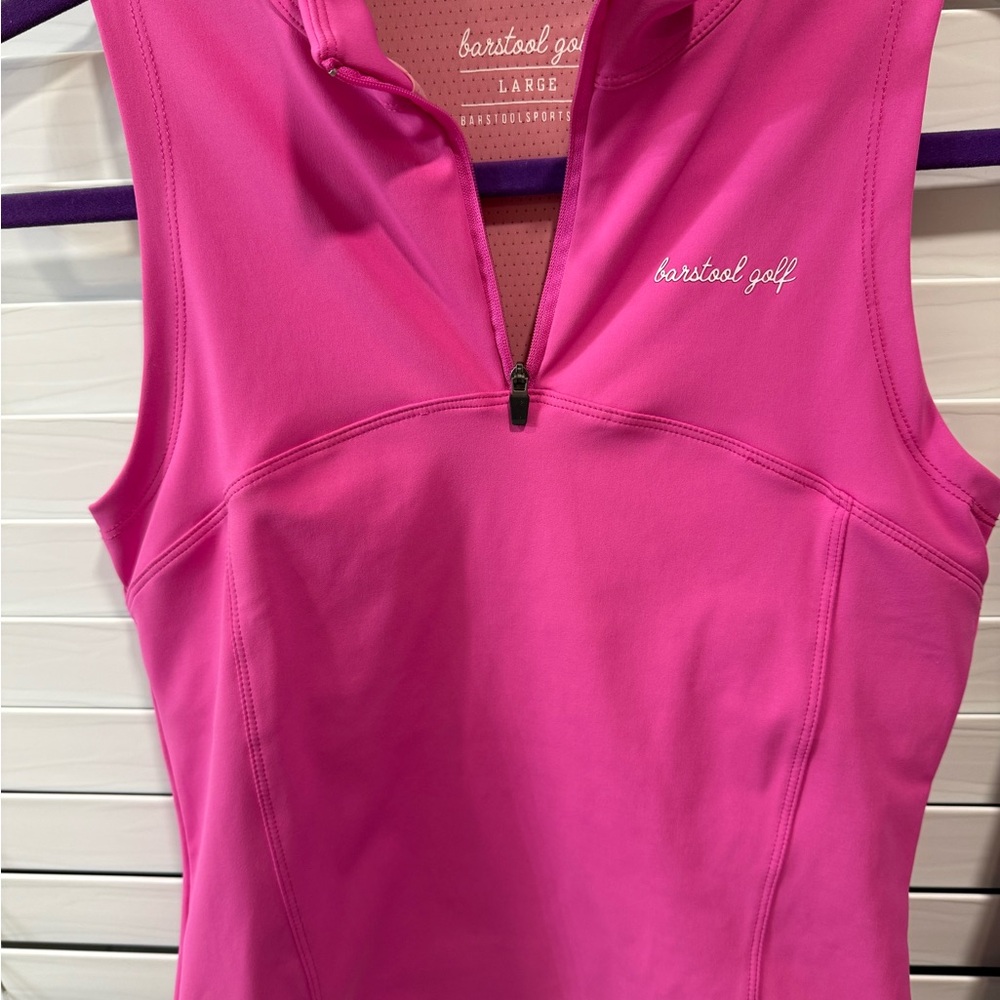 Barstool Golf Women's Vibrant Pink Tank Top